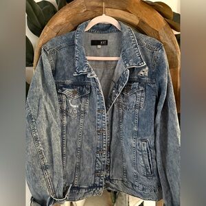 Kut Distressed Denim Jacket